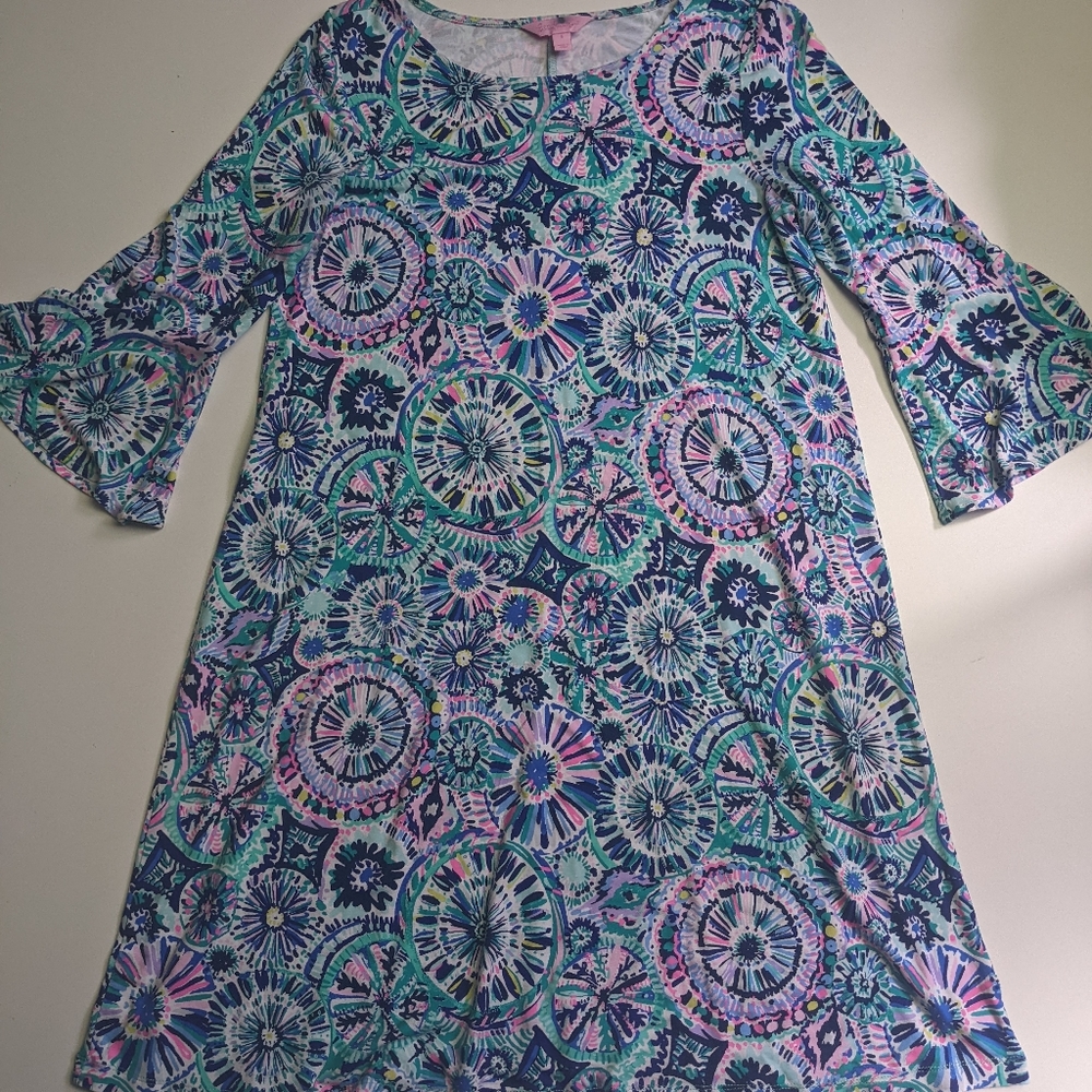 Lilly Pulitzer Ophelia Swing Dress in Multi Swim Small - Picture 2 of 8